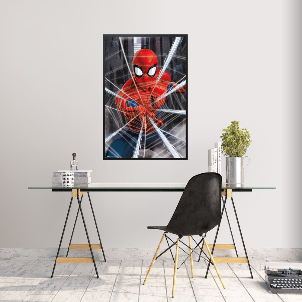 Maxi Poster Marvel (Spider-Man Gotcha) a Parete Cameretta Incorniciabile 91x61 cm - SPIDERMAN