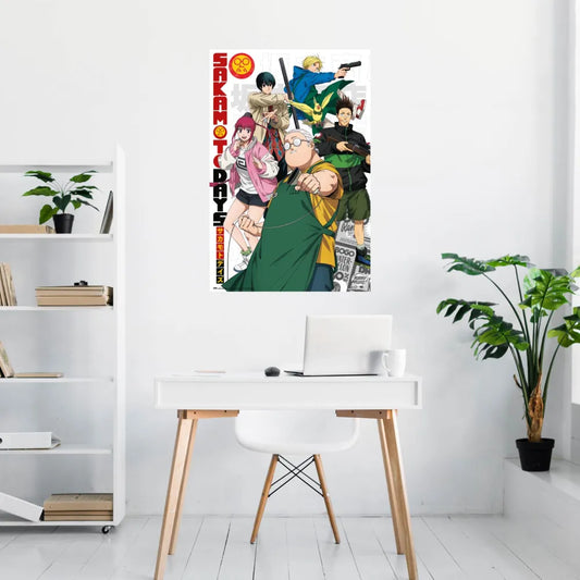 Maxi Poster Anime (Sakamoto Days) Manga Parete Incorniciabile Cameretta 91x61 cm