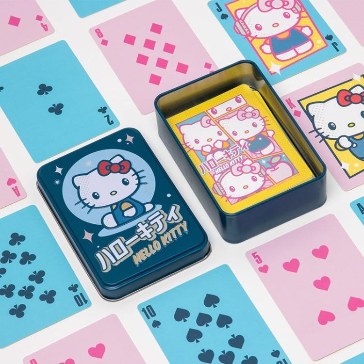 Paladone Playing Cards: (Hello Kitty) Mazzo Carte Gioco Francesi Poker Box Latta