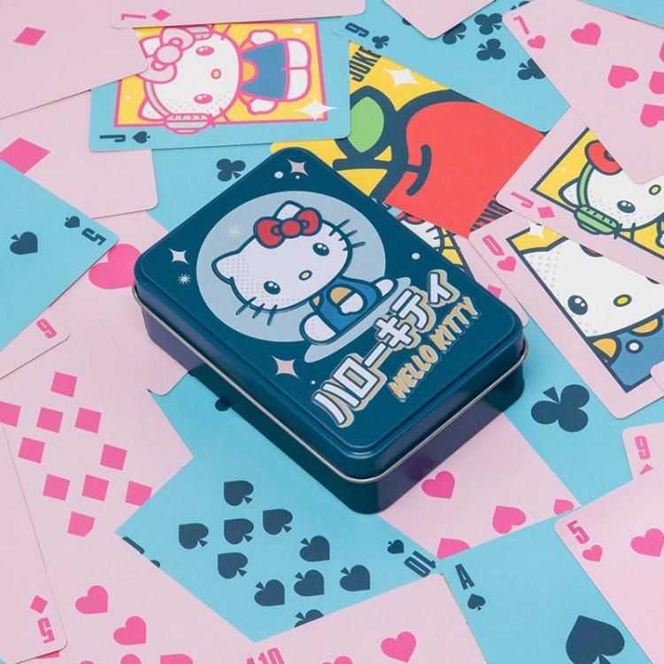 Paladone Playing Cards: (Hello Kitty) Mazzo Carte Gioco Francesi Poker Box Latta