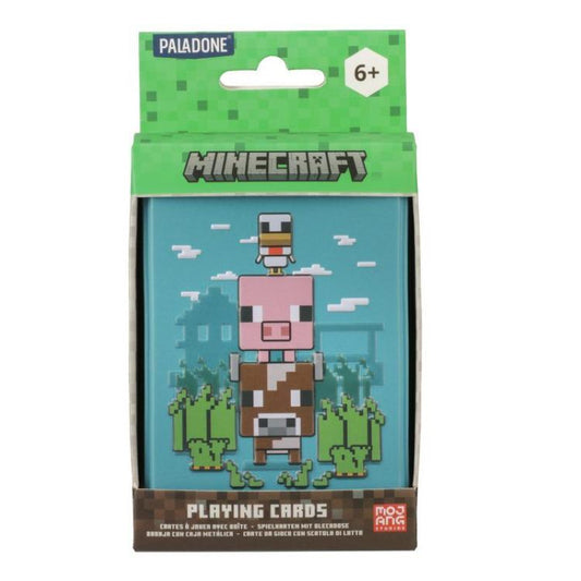 Paladone Playing Cards: Minecraft Mazzo Carte Da Gioco Francesi Poker Box Latta