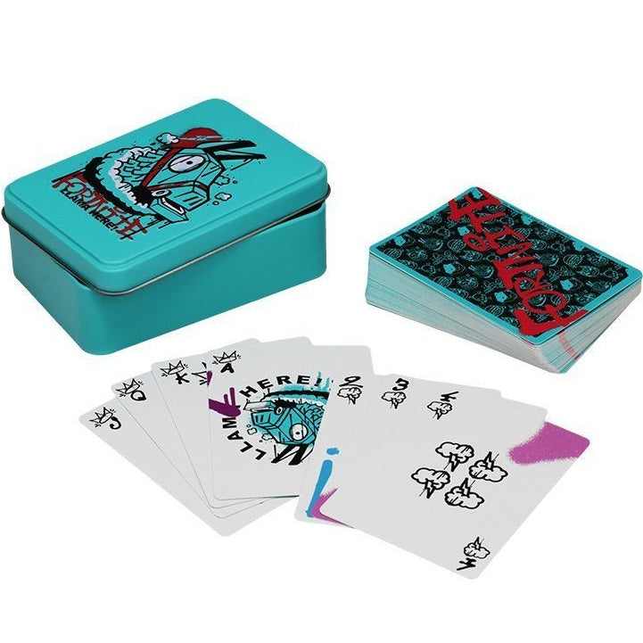 Paladone Playing Cards (Fortnite) Mazzo Carte Gioco Francesi Poker In Box Latta