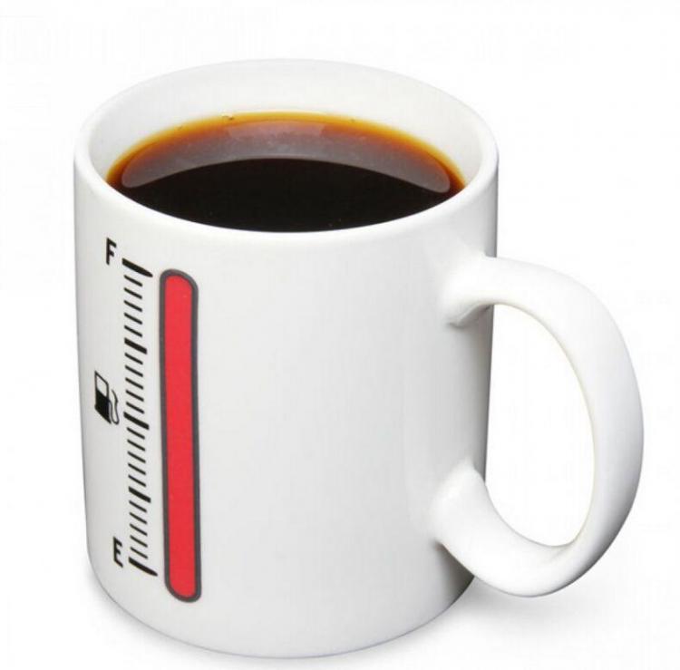 Tazza Magica In Ceramica Livello Temperatura Pieno Freddo Caldo Colazione Uffici