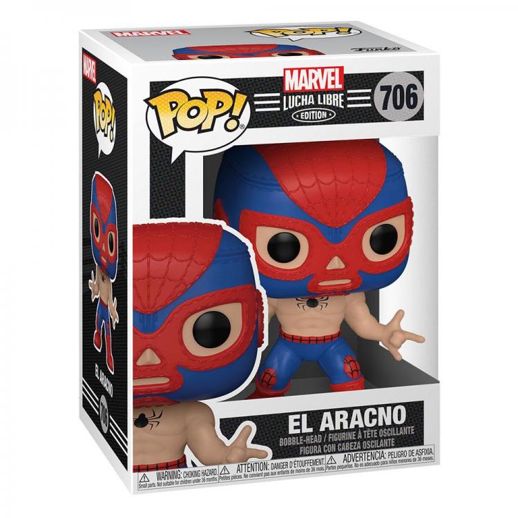 Funko Pop Marvel Lucha Libre 706 El Aracno Spider Man Vinyl Figure Spiderman