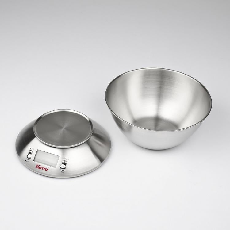 Girmi Bilancia Da Cucina Elettronica Con Ciotola Acciaio Inox Ps85 1Gr/5Kg Inox