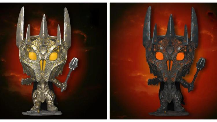 Funko Pop ! Movies Lord Of The Rings - (1487) Sauron Gitd Signore Degli Anelli