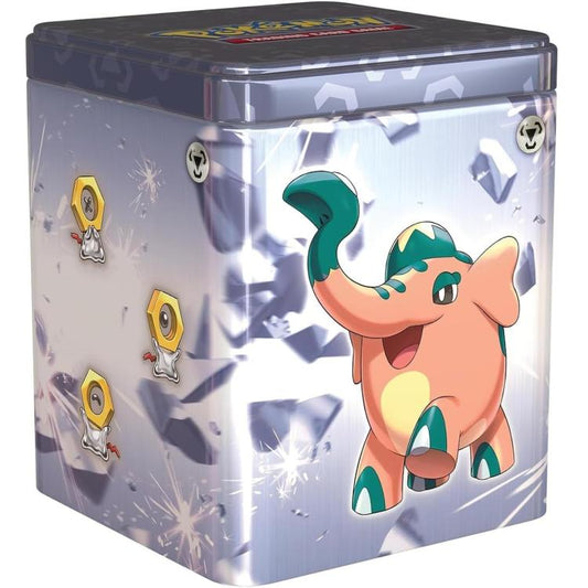 Pokemon Stacking Tin 2024 Tcg Gcc Scatola Impilabile Metallo Gioco Card Blu Eng