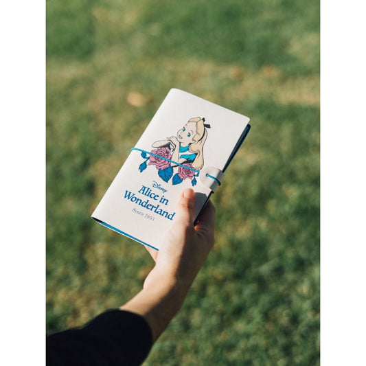 Taccuino Disney "Alice nel Paese delle Meraviglie" Diario Personale Viaggio 2 Quaderni Sostituibili: Bullet Journal Puntinato e a Righe 160 pag