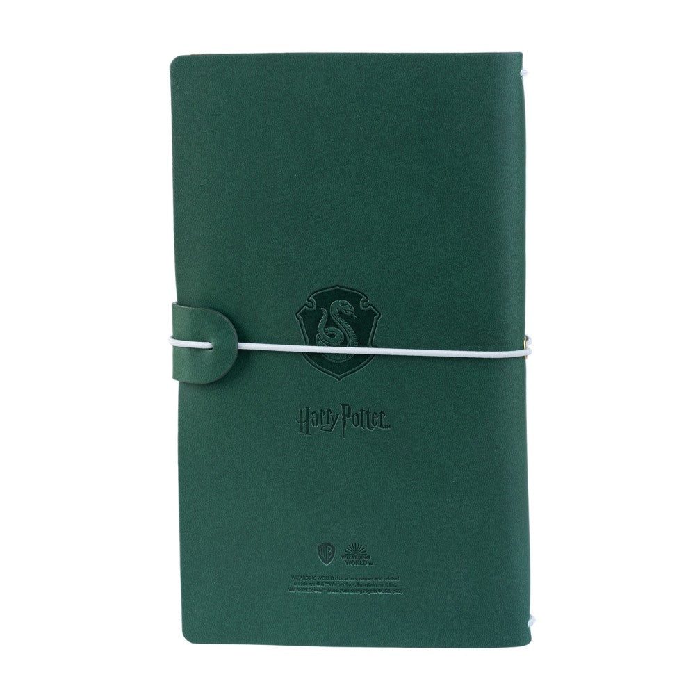 Taccuino Harry Potter "Serpeverde" Diario Personale da Viaggio 2 Quaderni Sostituibili: Bullet Journal Puntinato e a Righe 160 pag