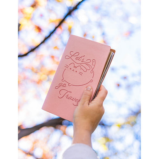 Taccuino "Pusheen" Diario Personale da Viaggio 2 Quaderni Sostituibili: Bullet Journal Puntinato e a Righe 160 pag