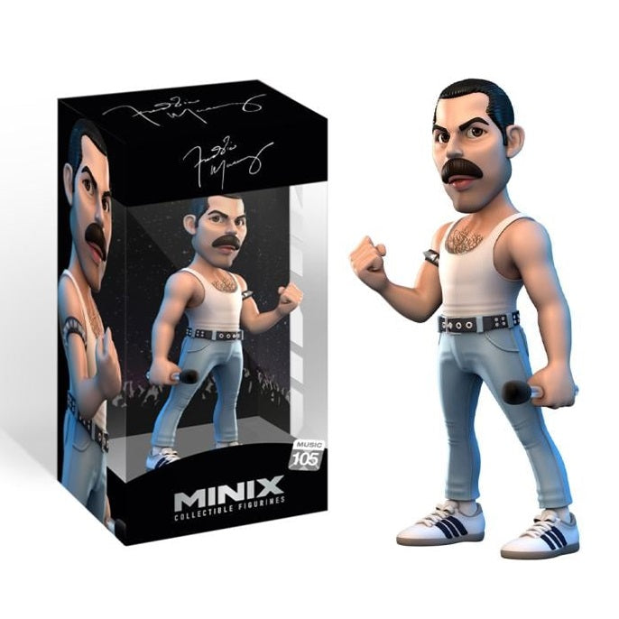 Minix Freddie Mercury - (Music 105) Figure 12Cm Queen Live Aid 1985 Statua Nuova