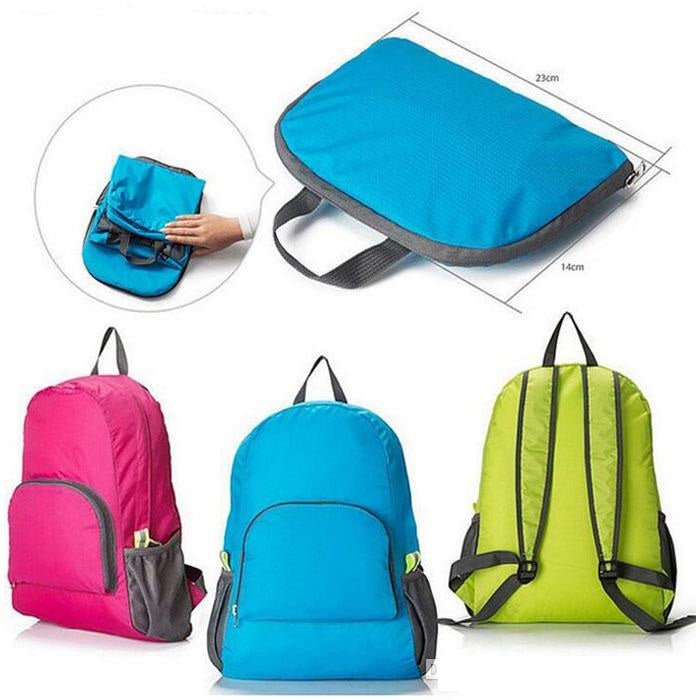Zaino Zainetto Colorato Da Uomo Donna Scuola Sport Trekking Borsa Richiudibile