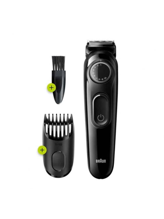 Braun Beard Trimmer 3 Rasoio Elettrico Ricaricabile Tagliacapelli Regolabarba