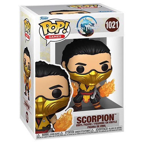 Funko Pop ! Games - Mortal Kombat 1 (1021) Scorpion Vinyl Figure 9Cm Statuetta