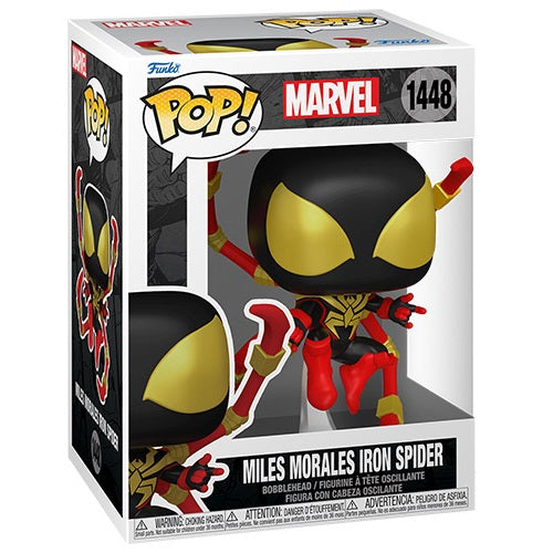 Funko Pop! Marvel (1448) Miles Morales Iron Spider Figure Spider-Man Comics 9Cm