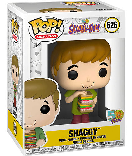 Funko Pop ! Animation Scooby-Doo! 50Th - (626) Shaggy W/ Sandwich Figure 9Cm