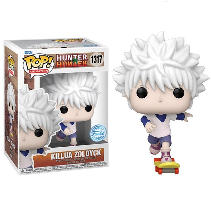 Funko Pop ! Animation Hunter X Hunter - (1317) Killua W/ Skateboard Figure Exm