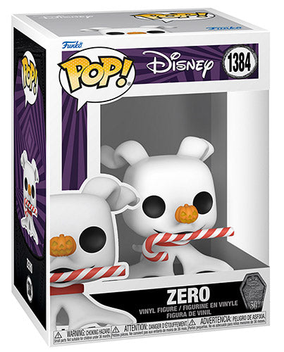 Funko Pop ! Nightmare Before Christmas 30Th Ann - (1384) Zero W / Candy Cane 9Cm
