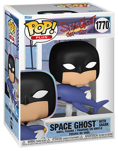 Funko Pop ! Plus - (1770) Space Ghost Coast To Coast W / Shark Figure Vinyl 9Cm