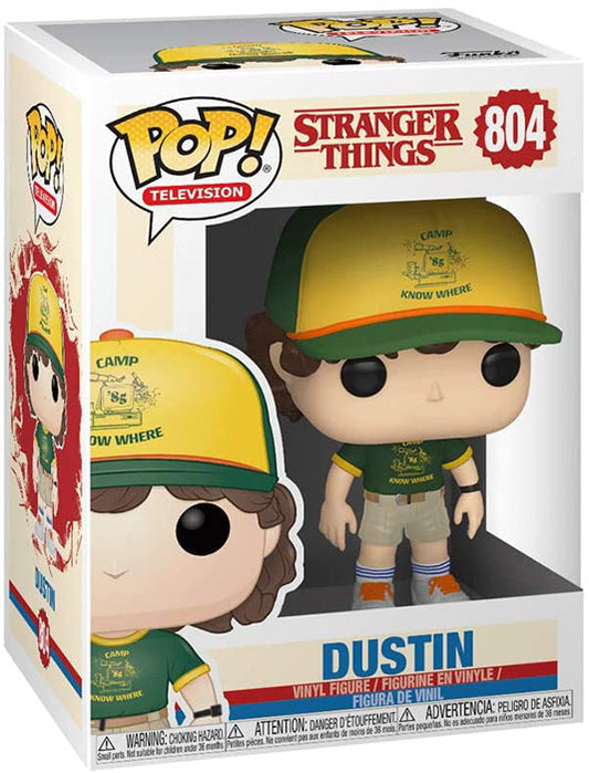 Funko Pop ! Television Stranger Things S2 - (804) Dustin At Camp Figure 9Cm St
