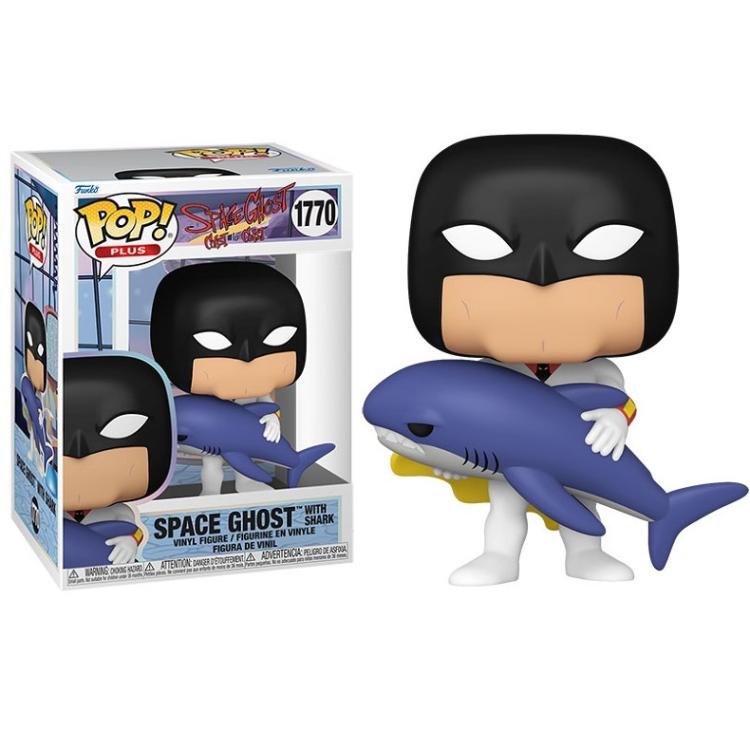 Funko Pop ! Plus - (1770) Space Ghost Coast To Coast W / Shark Figure Vinyl 9Cm