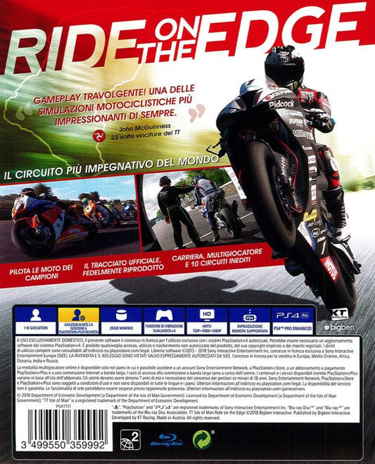 Tt Isle Of Man Ride On The Edge Gioco Ps4 Italiano Moto Da Strada Playstation 4