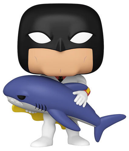 Funko Pop ! Plus - (1770) Space Ghost Coast To Coast W / Shark Figure Vinyl 9Cm