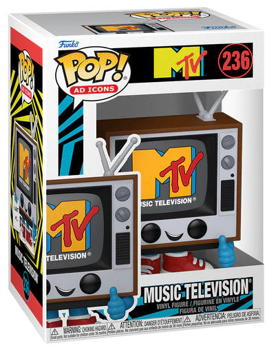 Funko Pop ! Ad Icons Mtv - (236) Mtv Music Television Figure Tv Icon Vinyl 9Cm