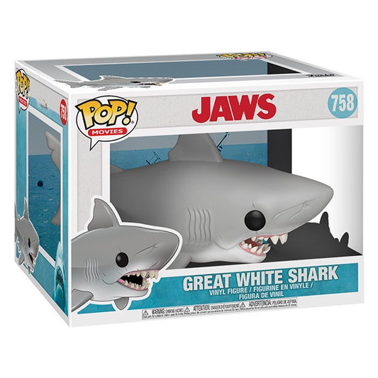 Funko Pop ! Movies - (758) Jaws (Lo Squalo) Figure Great White Shark Big 15Cm