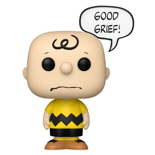 Funko Pop ! Television - Peanuts (1677) Charlie Brown (Good Grief) Figure 9Cm