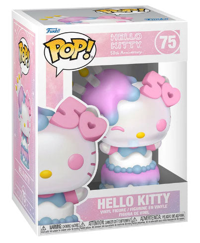 Funko Pop ! Hello Kitty 50Th -(75) Hello Kitty In Cake Figure Birthday Torta 9Cm