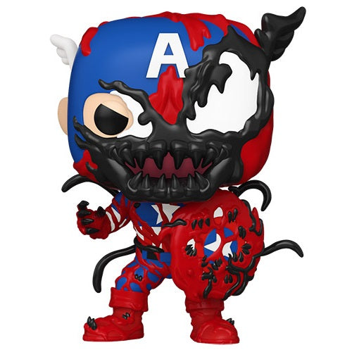 Funko Pop ! Marvel (1436) Carnage Capitain America Vinyl Figure 9Cm Statuetta