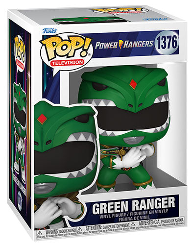 Funko Pop ! Tv Power Rangers 30Th - (1376) Green Ranger Verde Figure Vinyl 9Cm