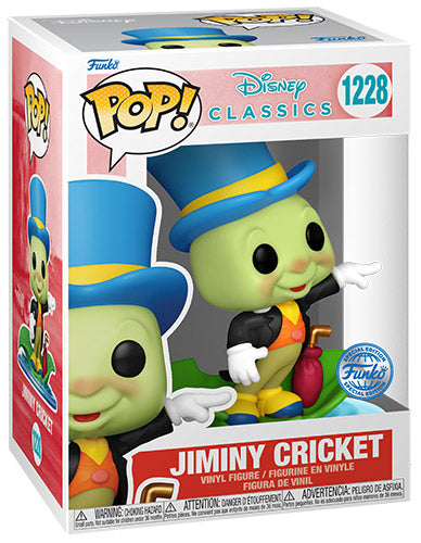 Funko Pop ! Disney Classics Pinocchio - (1228) Jiminy Cricket Grillo Parlante Ex