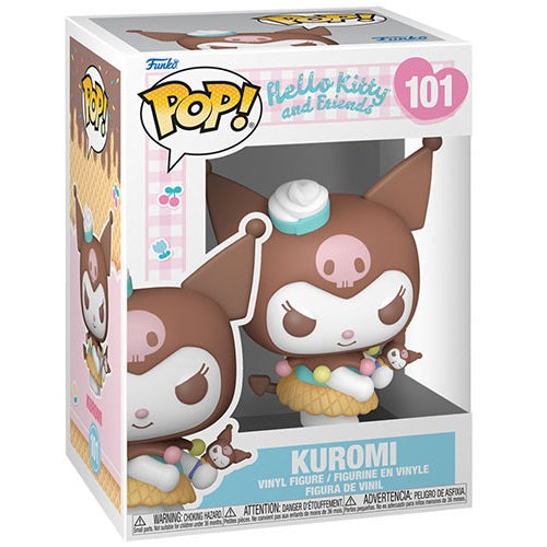 Funko Pop ! Hello Kitty And Friends (101) Kuromi Ice Cream Vinyl Figure 9Cm