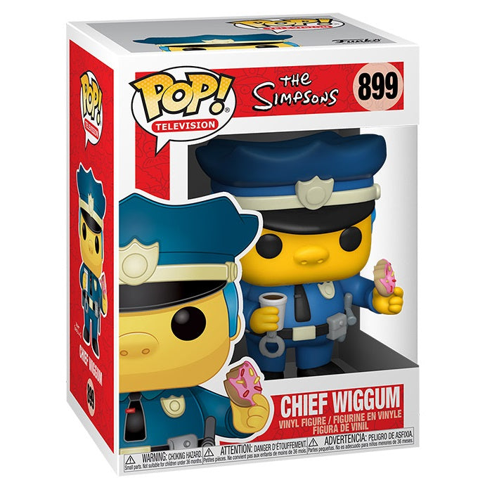 Funko Pop ! Television- The Simpsons (899) Chief Wiggum Vinyl Figure 9Cm Statua