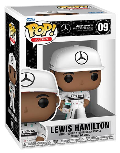Funko Pop ! Racing Formula 1 - (09) Lewis Hamilton W/ Helmet F1 Team Amg 9Cm