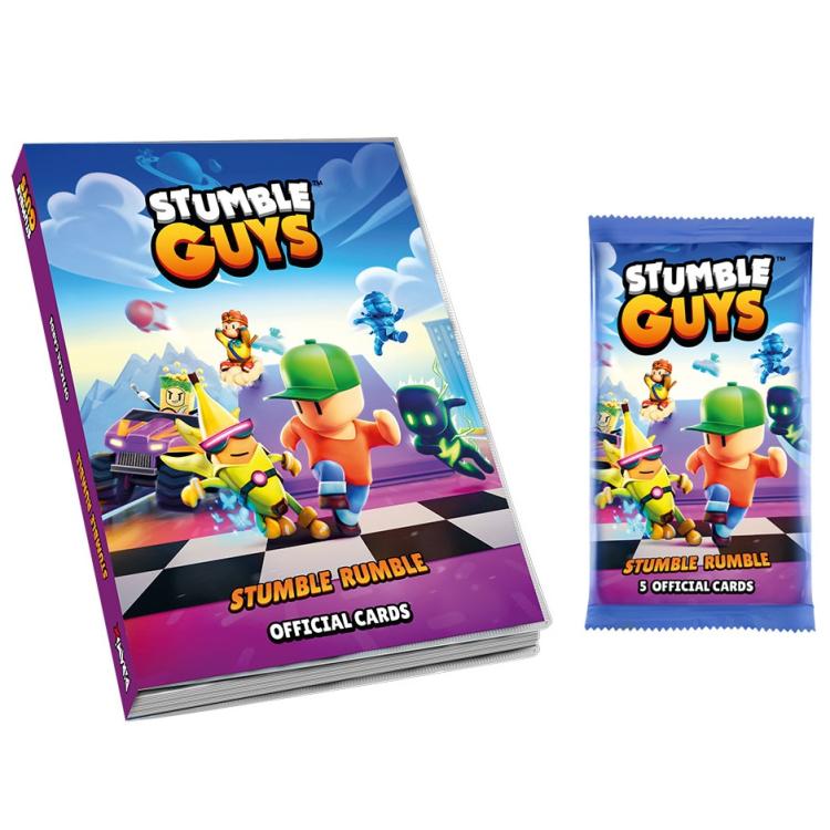 Stumble Guys Album Cards Stumble Rumble Raccoglitore + 1 Bustina 5 Card Nuovo