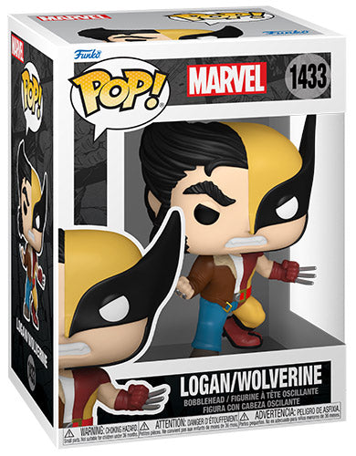 Funko Pop ! Marvel Split - (1433) Logan / Wolverine Figure Vinyl 9Cm Wolverin