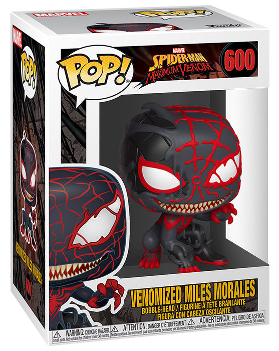 Funko Pop ! Marvel Spider-Man Maximum Venom - (600) Venomized Miles Morales 9Cm