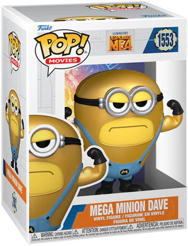 Funko Pop ! Movies Cattivissimo Me 4 - (1553) Mega Minion Super Dave Minions 4