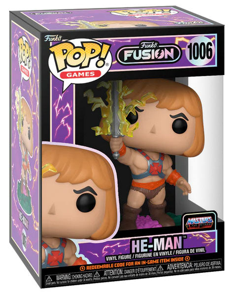 Funko Fusion Pop ! Games Master Of The Universe (1006) He-Man Vinyl Figure 9Cm