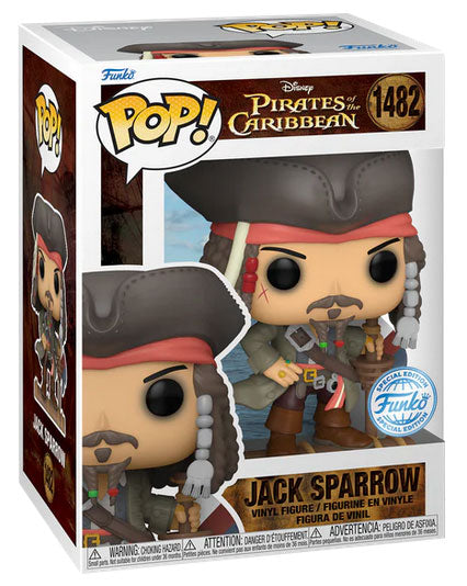 Funko Pop ! Movies Pirates Of The Caribbean - (1482) Jack Sparrow Pirati Caraibi