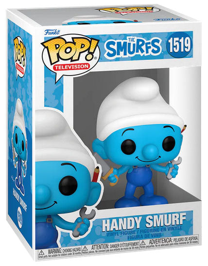 Funko Pop ! Television I Puffi - (1519) Puffo Inventore Handy The Smurfs 9Cm