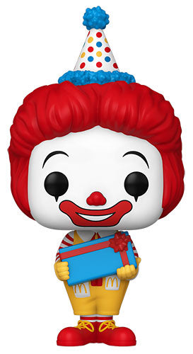 Funko Pop ! Ad Icons Mcdonald'S - (180) Birthday Ronald Mcdonald 9Cm Compleanno
