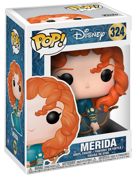 Funko Pop ! Disney The Brave - (324) Merida Figure Vinyl Principessa Ribelle 9Cm