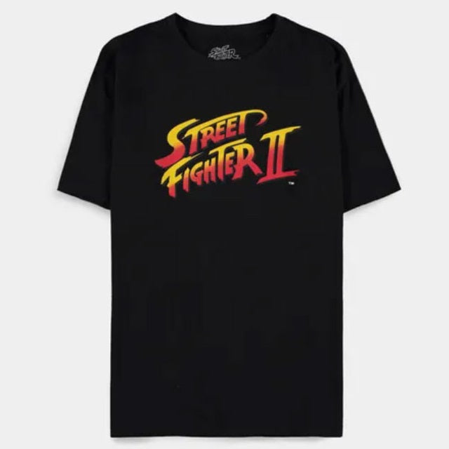 DIFUZED - T-SHIRT: STREET FIGHTER II (S) LOGO GAME VIDEOGAMES VIDEOGIOCO PS4 PS5