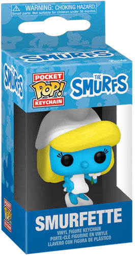 Funko Pop ! Keychain Pocket I Puffi The Smurfs (Puffetta) Portachiavi Vinyl 4Cm