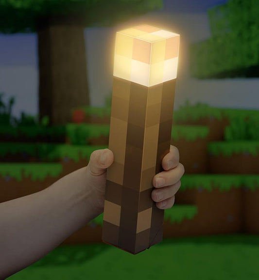 Paladone Minecraft Luce Torcia Lampada Led Atmosfera Illuminazione Parete/Tavolo