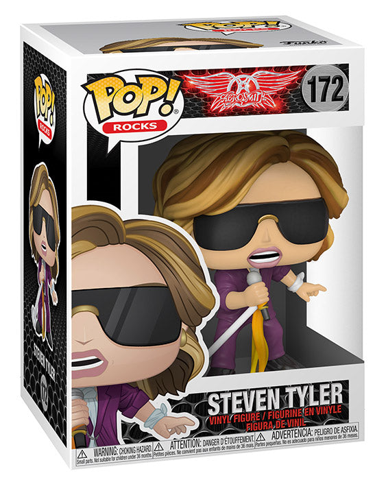 Funko Pop ! Rocks Aerosmith - (172) Steven Tyler Figure Vinyl Rock Band 9Cm